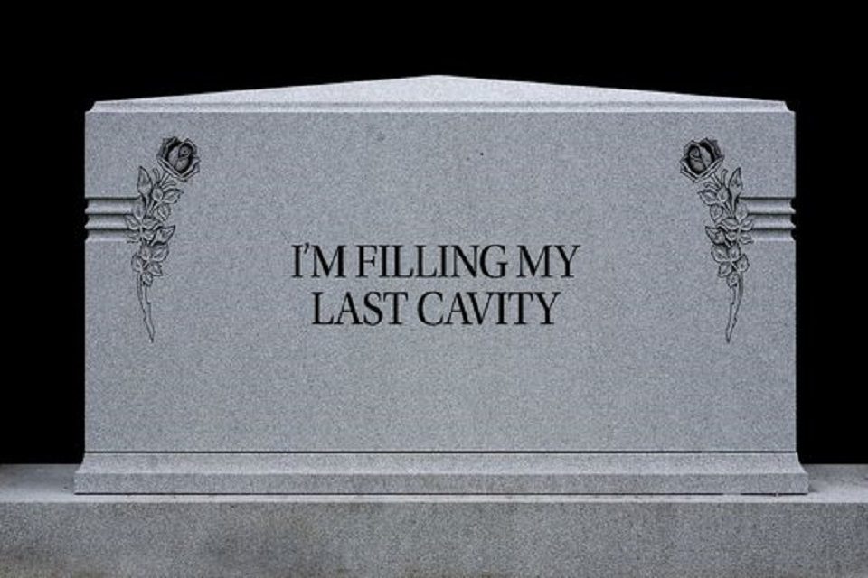 tombstone message