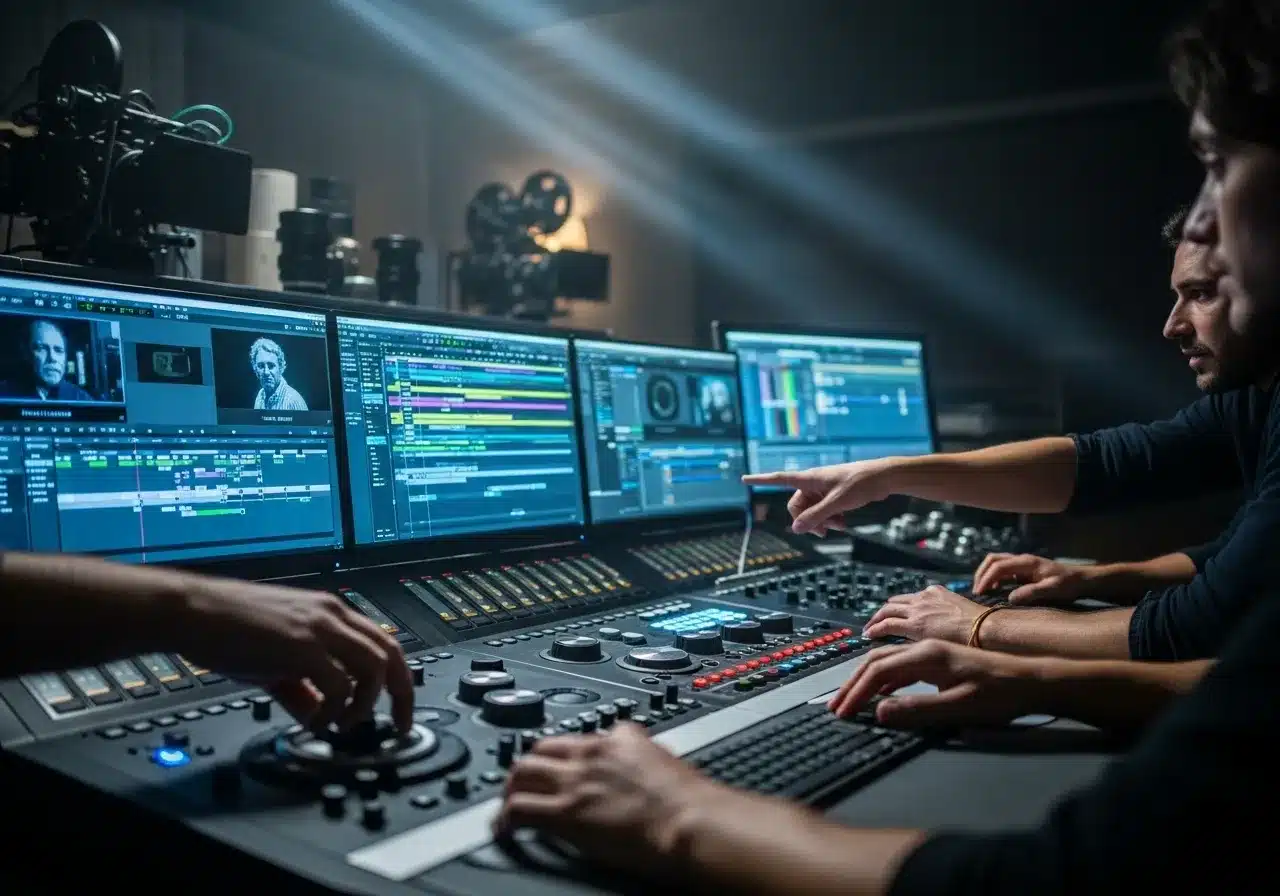 Film editing, collaboration, technology, Austin.