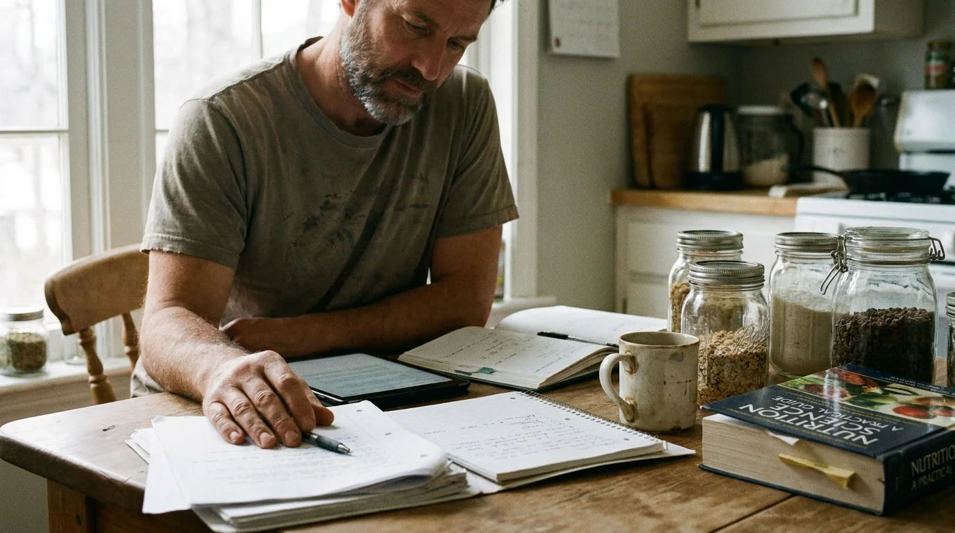 Editorial photograph illustrating: Ethan Suplee: Mastering the Science of Nutrition
